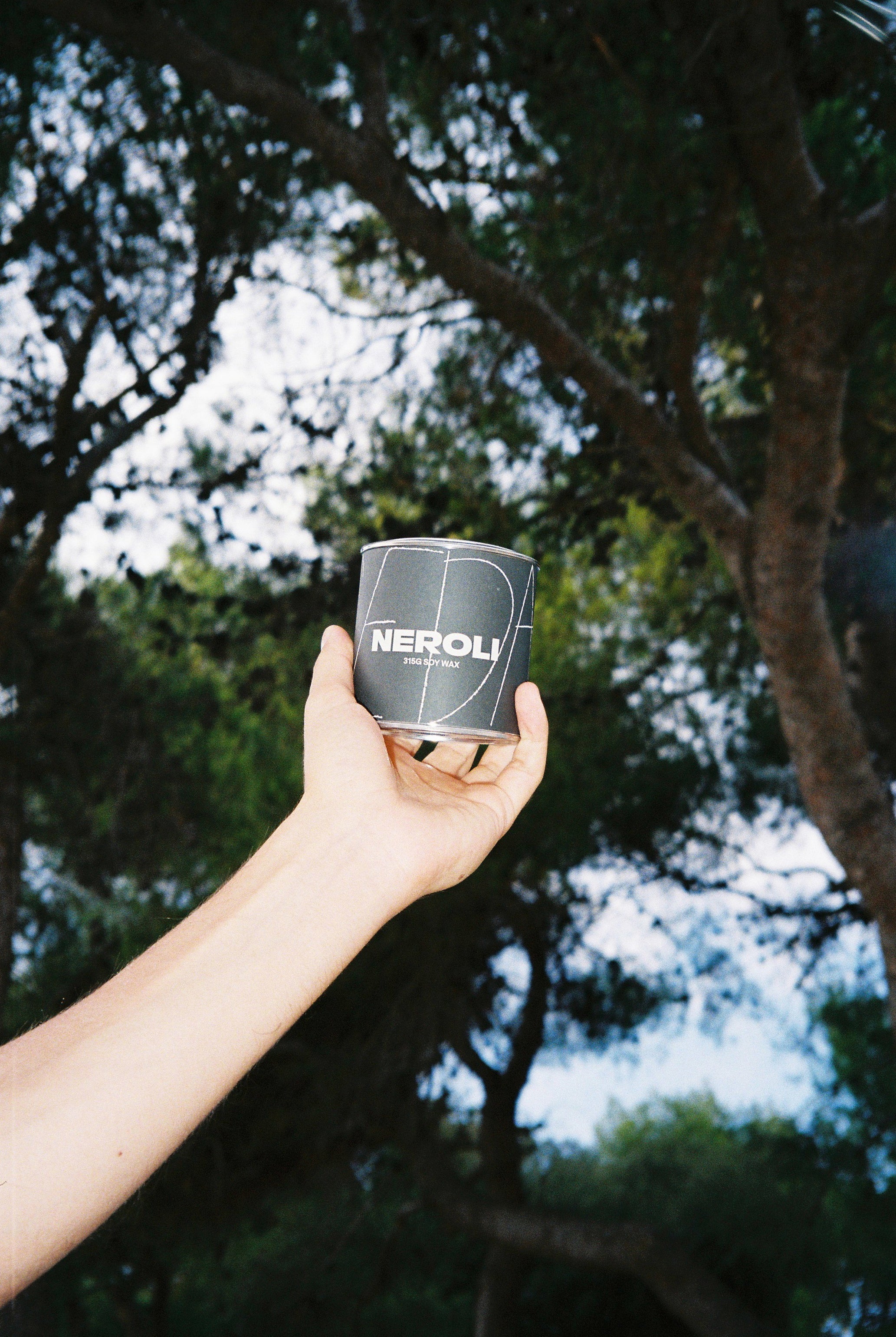 soy candle metal tins - neroli