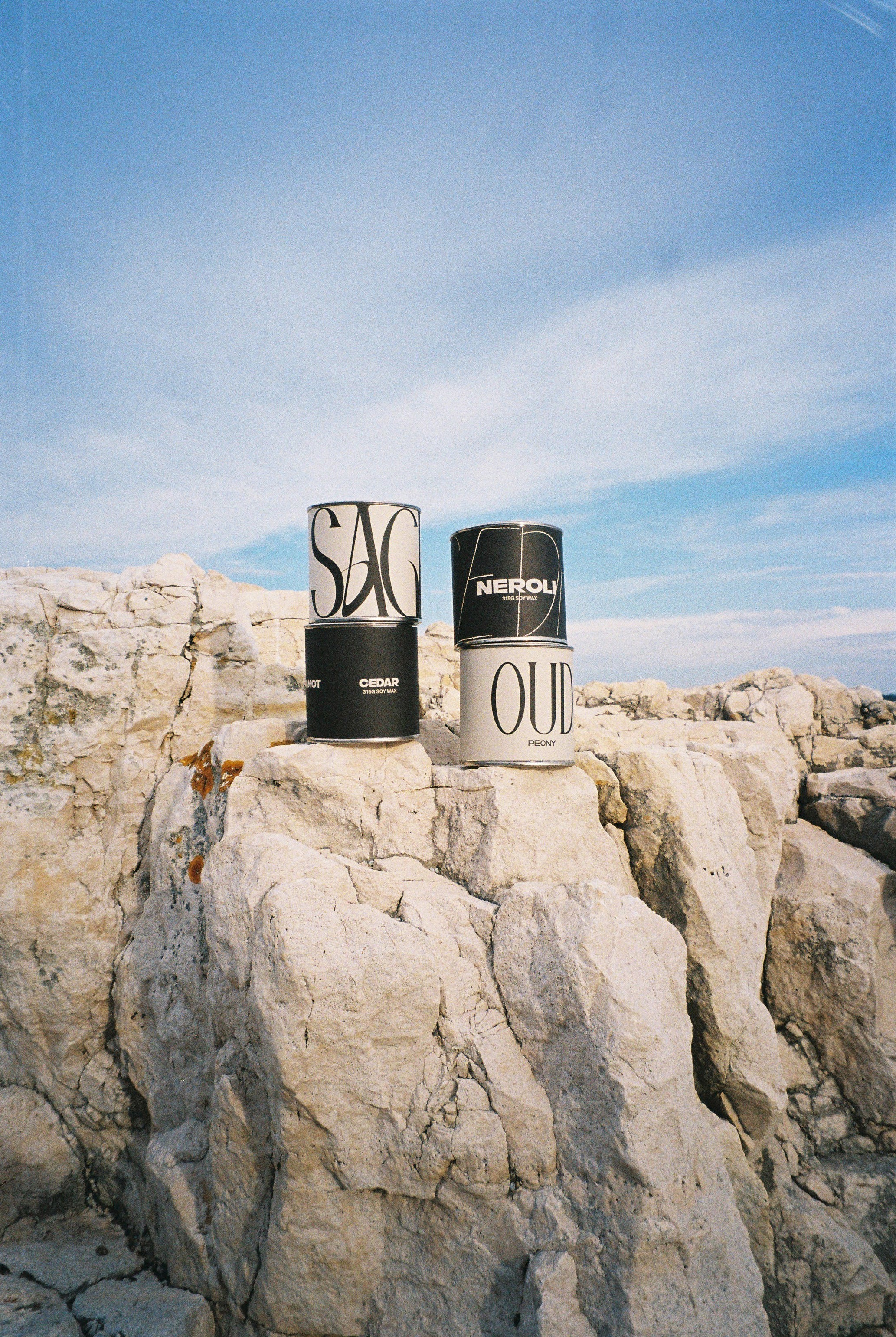 soy candle metal tins - neroli