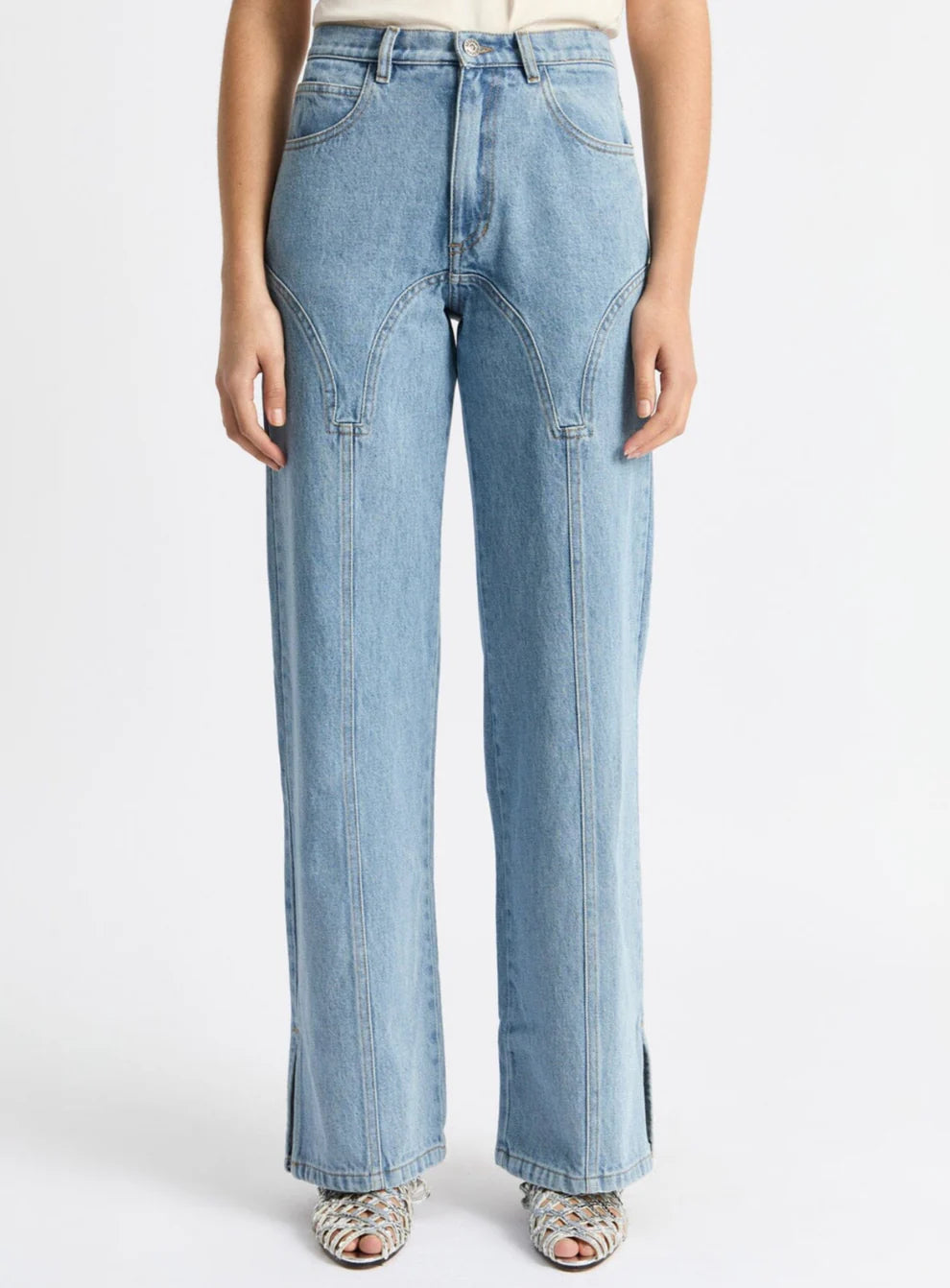 De-nimes blue jeans pants