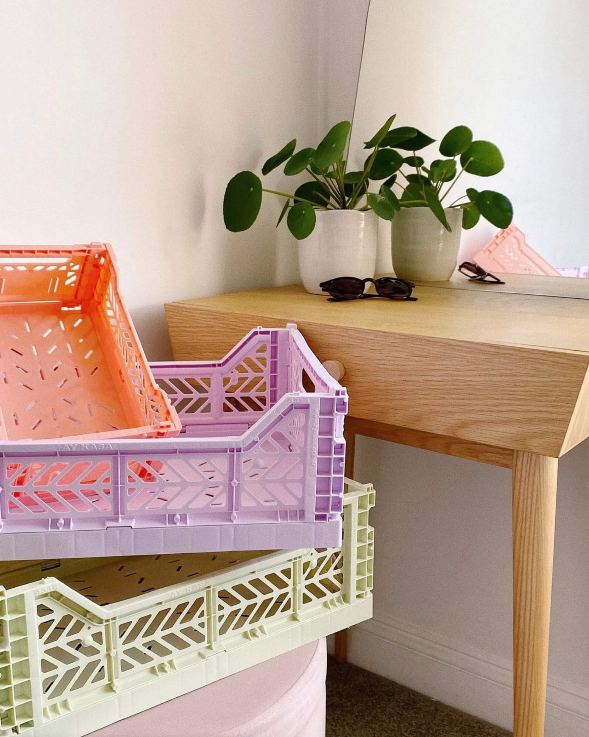stackable storage box midi orchid
