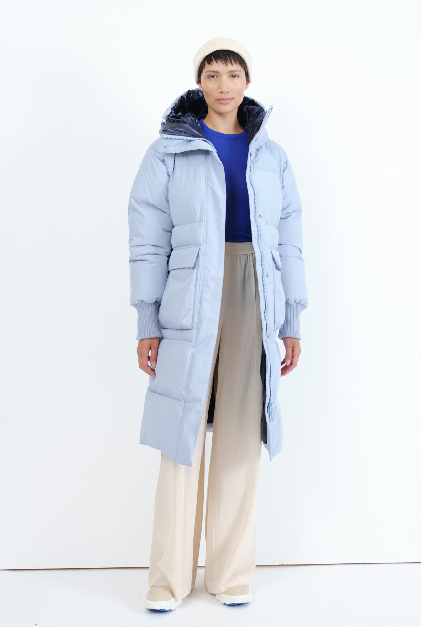 winter puffer coat Ry dusk