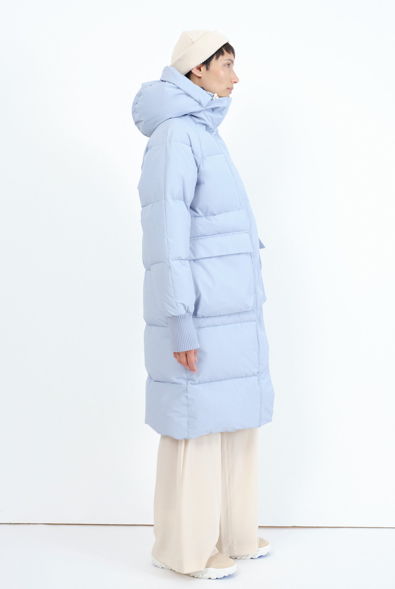 winter puffer coat Ry dusk