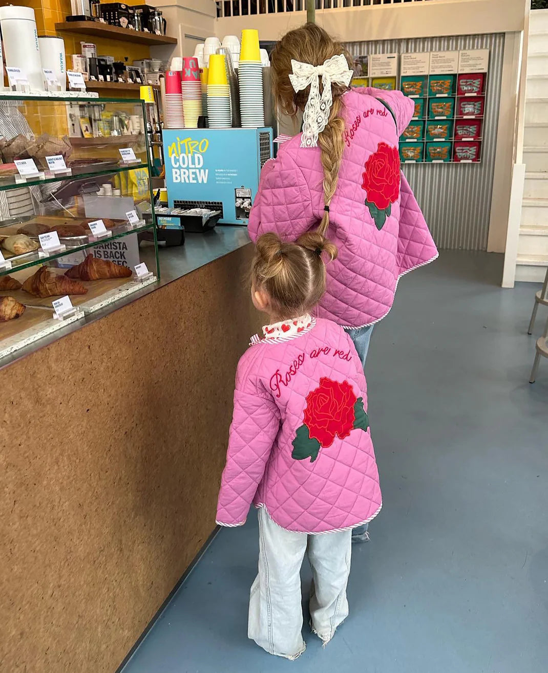 jacket Penny Mini organic cotton cyclamen