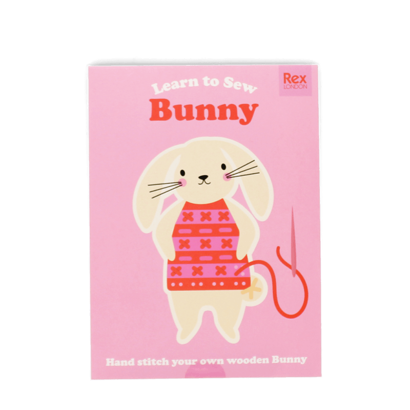 wooden bunny sewing kit