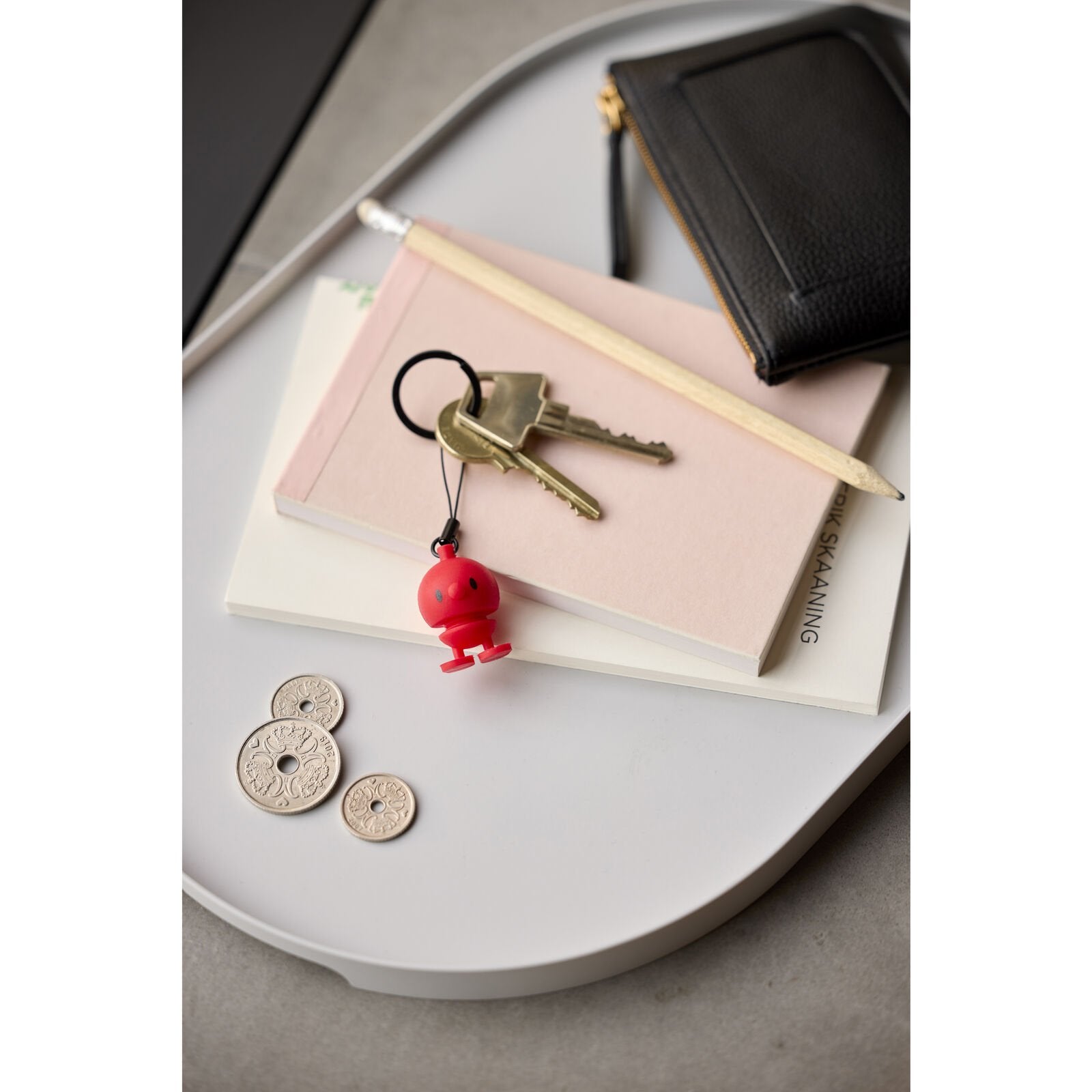 hoptimist keychain - red