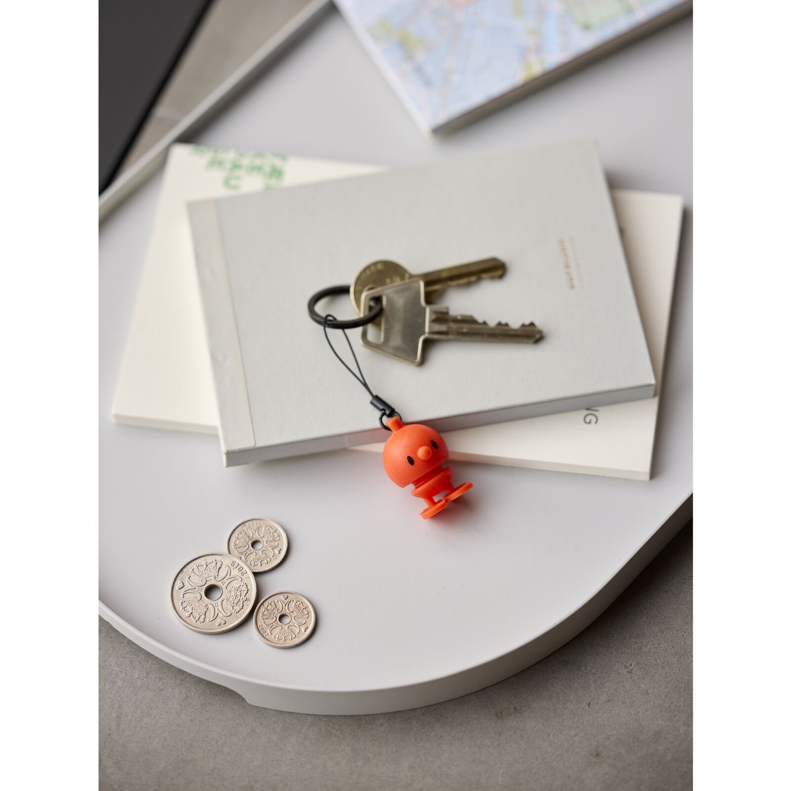 hoptimist keychain - orange