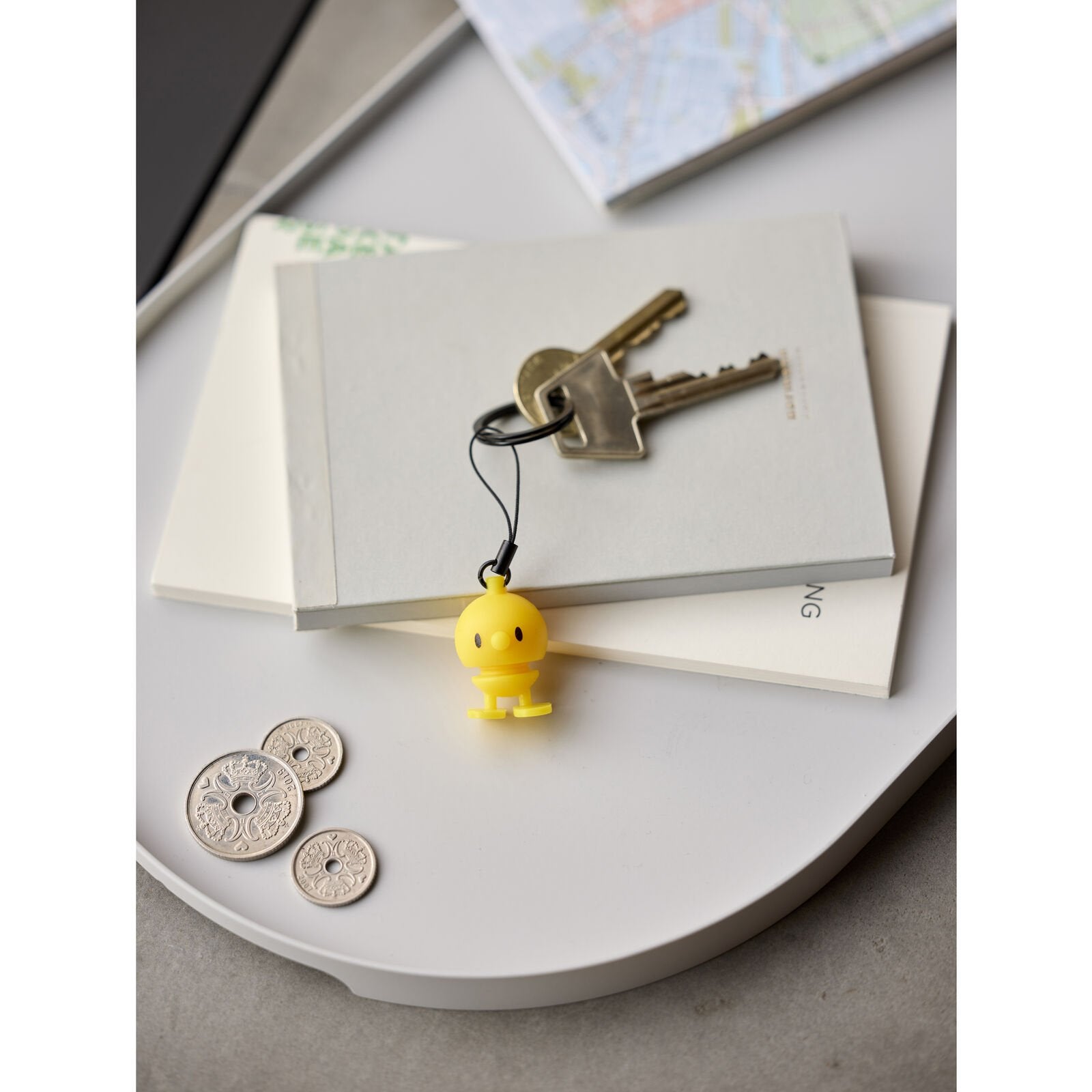 hoptimist keychain - yellow