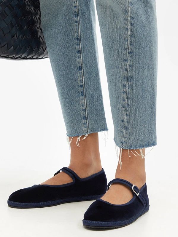 Boheme dark navy ballerinas