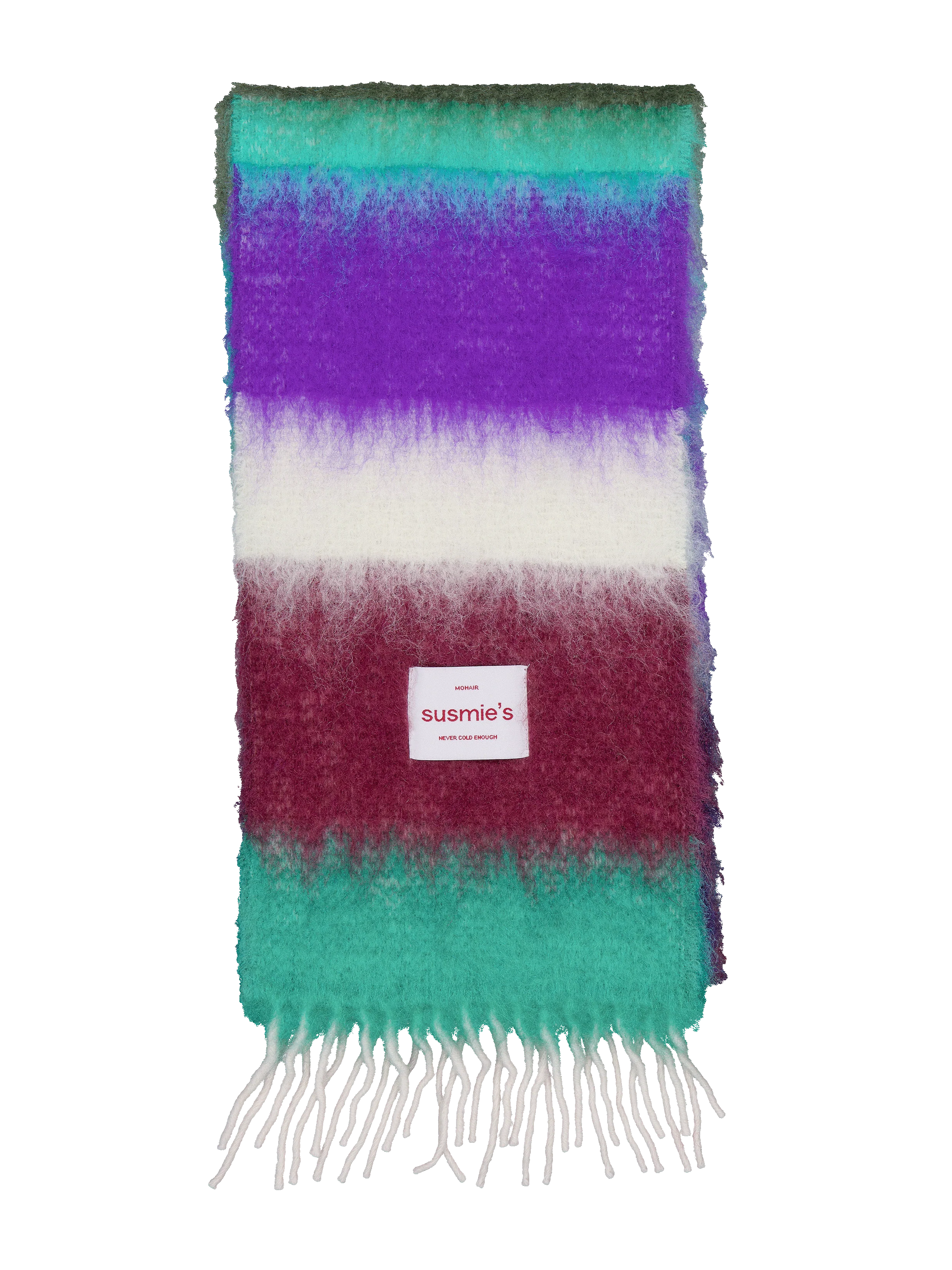 I Only See Him As a Friend mohair and wool scarf