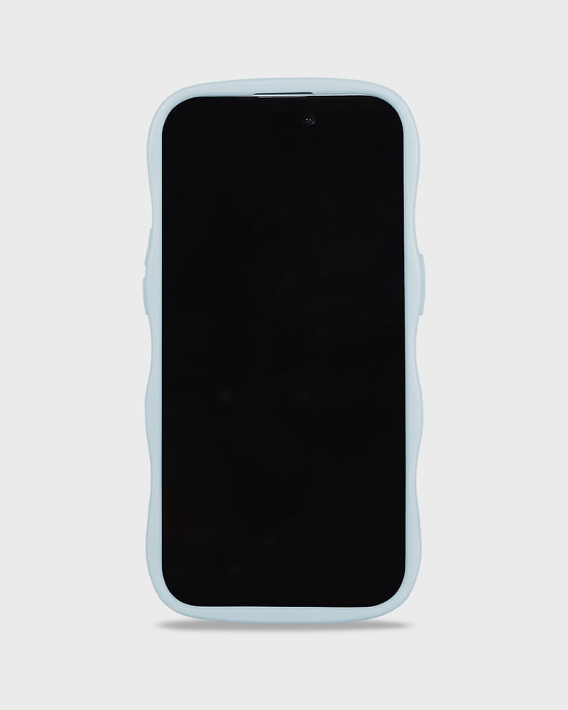 mobile phone cover Wavy mineral blue/mirror