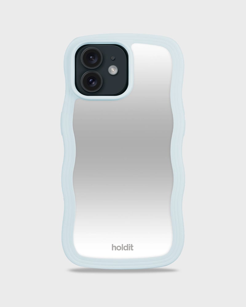 mobile phone cover Wavy mineral blue/mirror