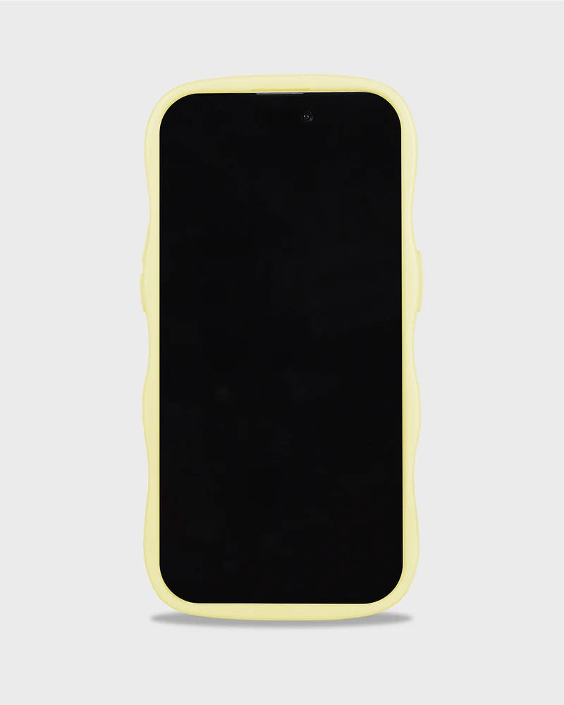 mobile phone cover Wavy lemonade/transparent