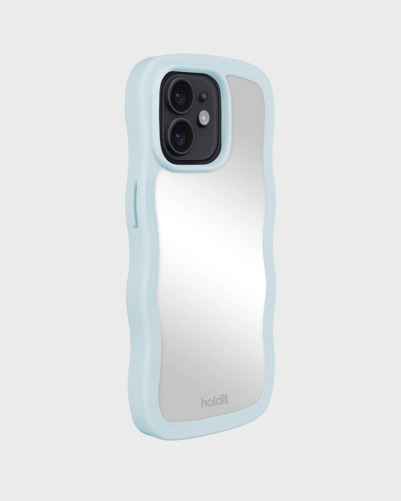 mobile phone cover Wavy mineral blue/mirror