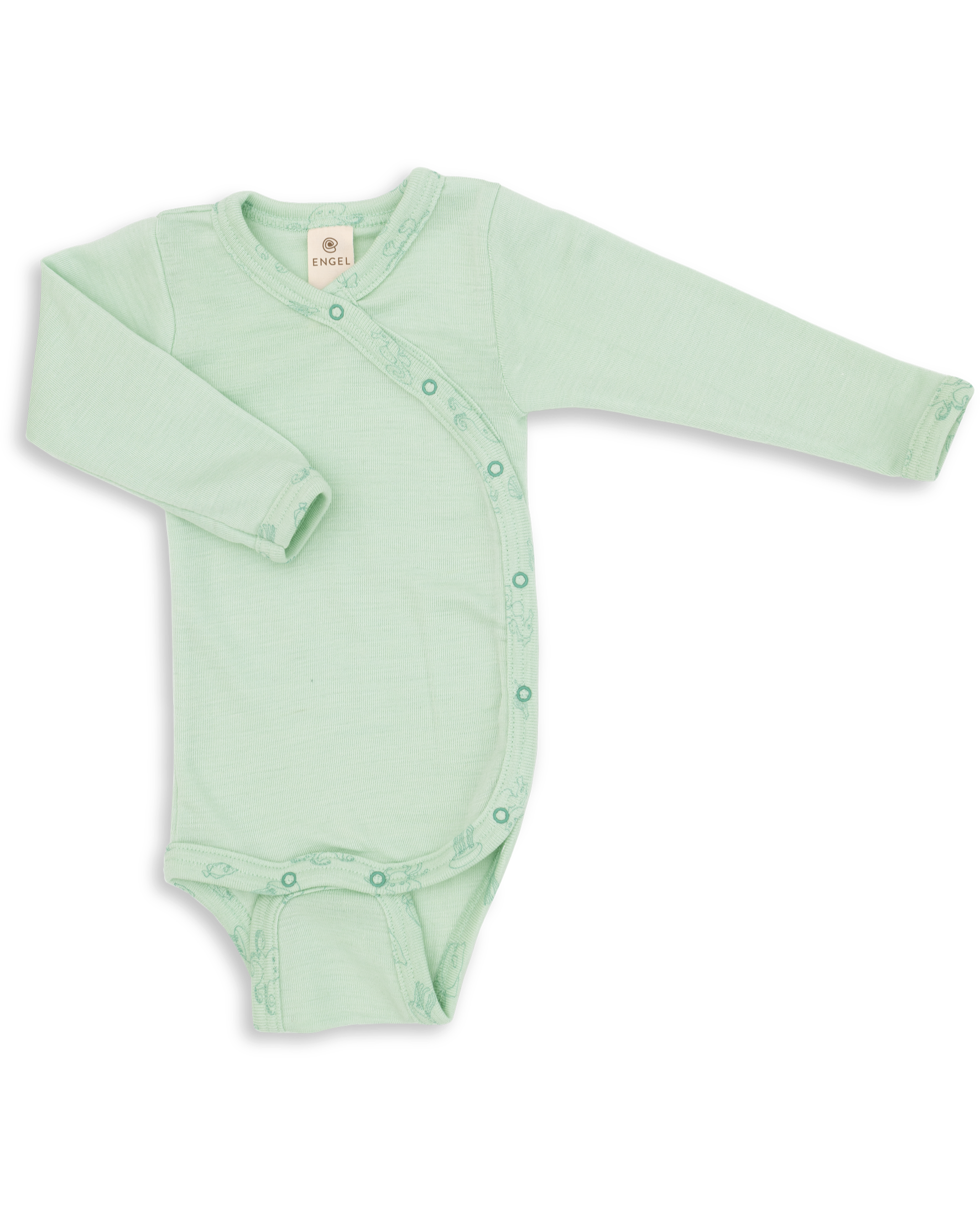 wrap merino body pastel mint