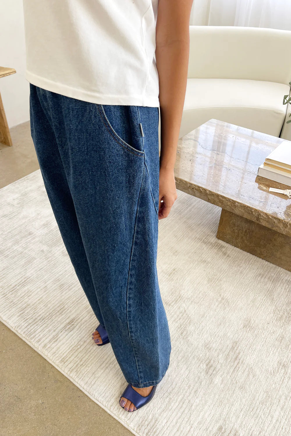 Arc blue denim pants