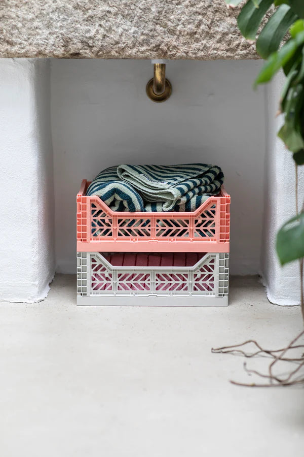 stackable storage box midi salmon