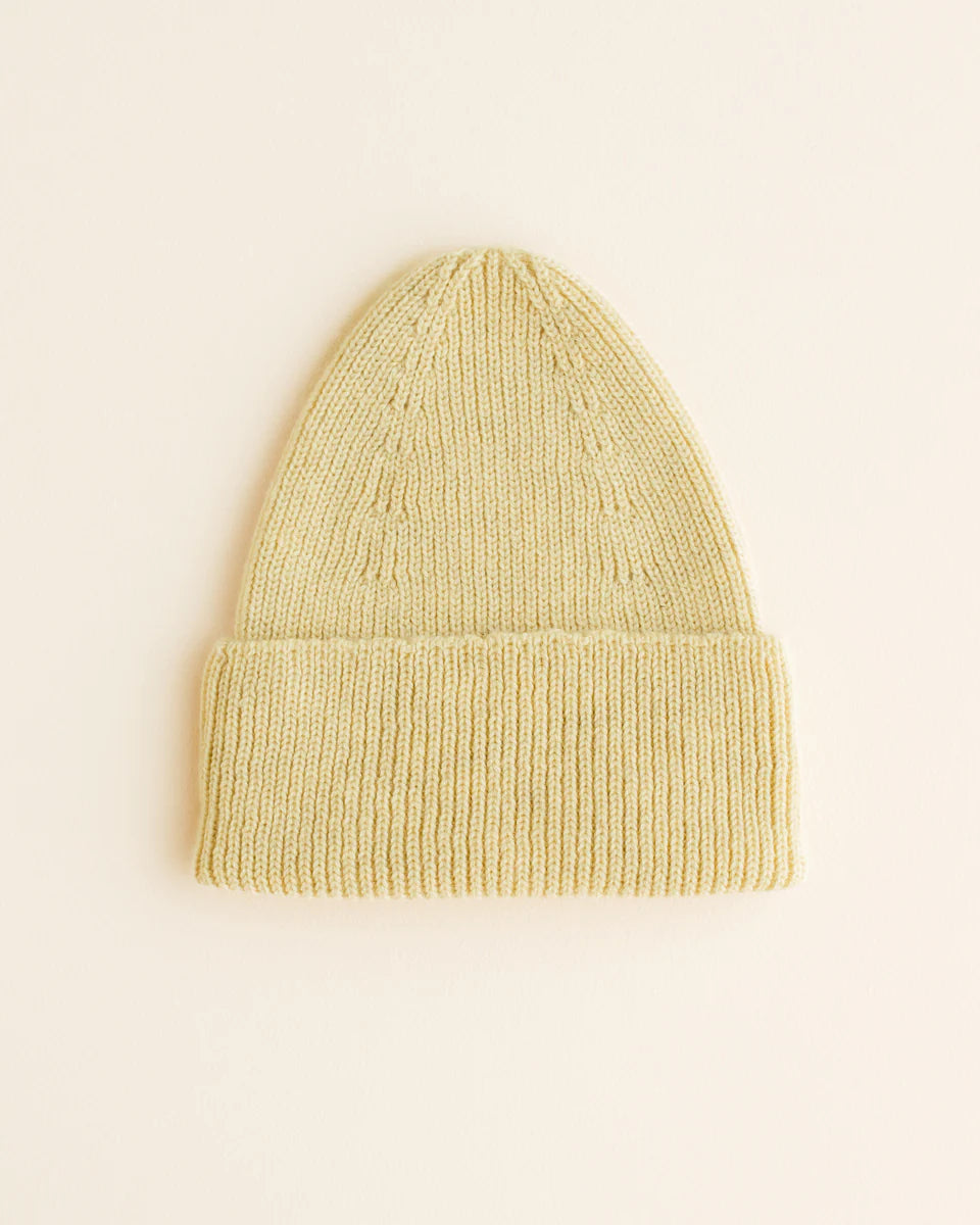 beanie Fonzie kids light yellow