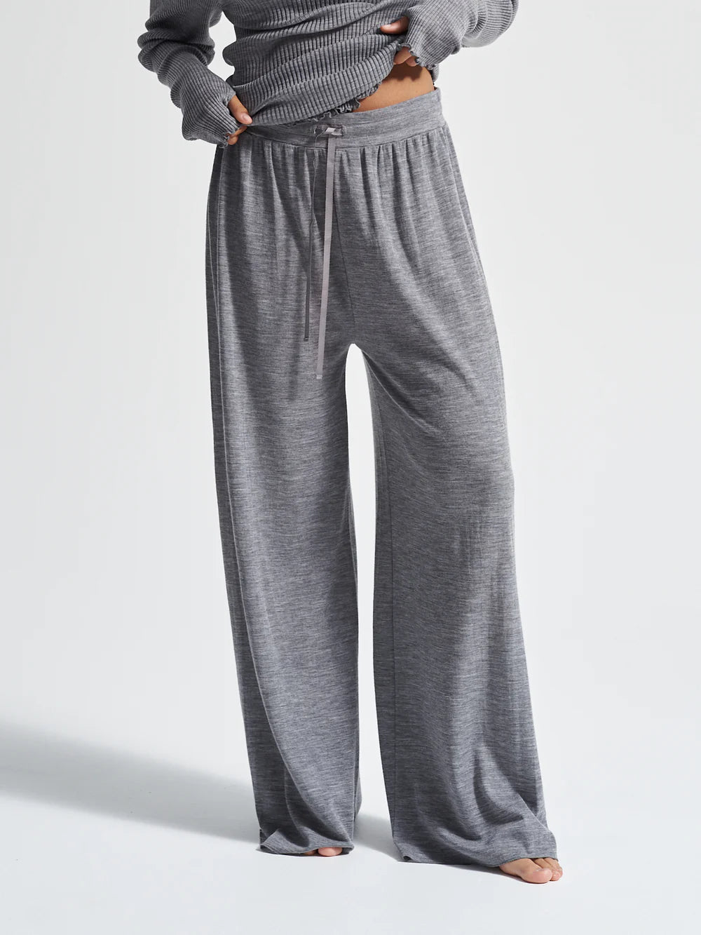 Barbera trousers grey melange