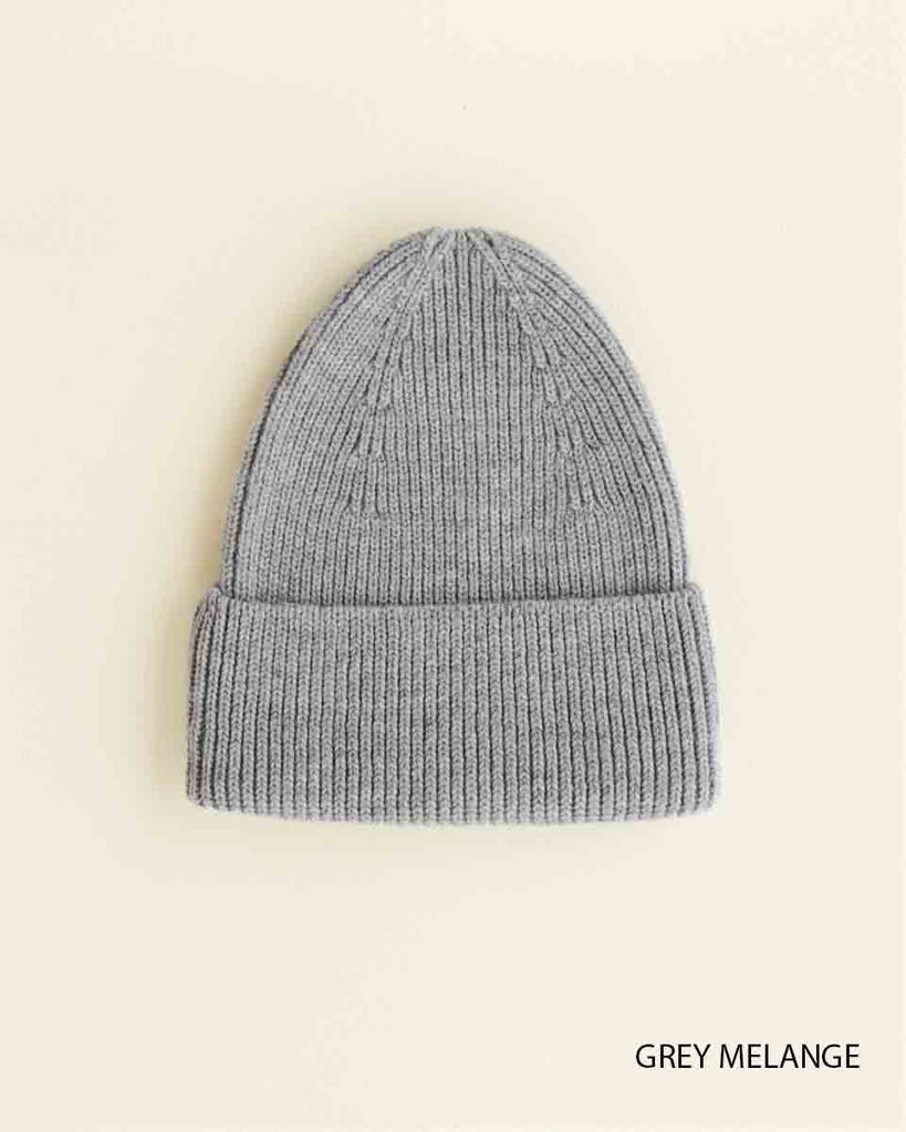 beanie Fonzie kids gray melange
