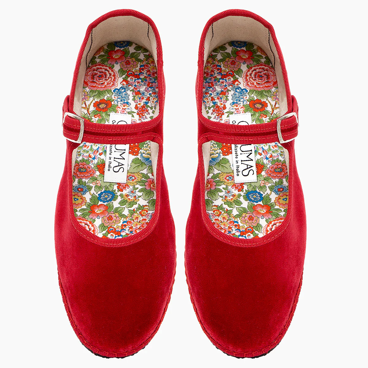 Boheme red ballerinas