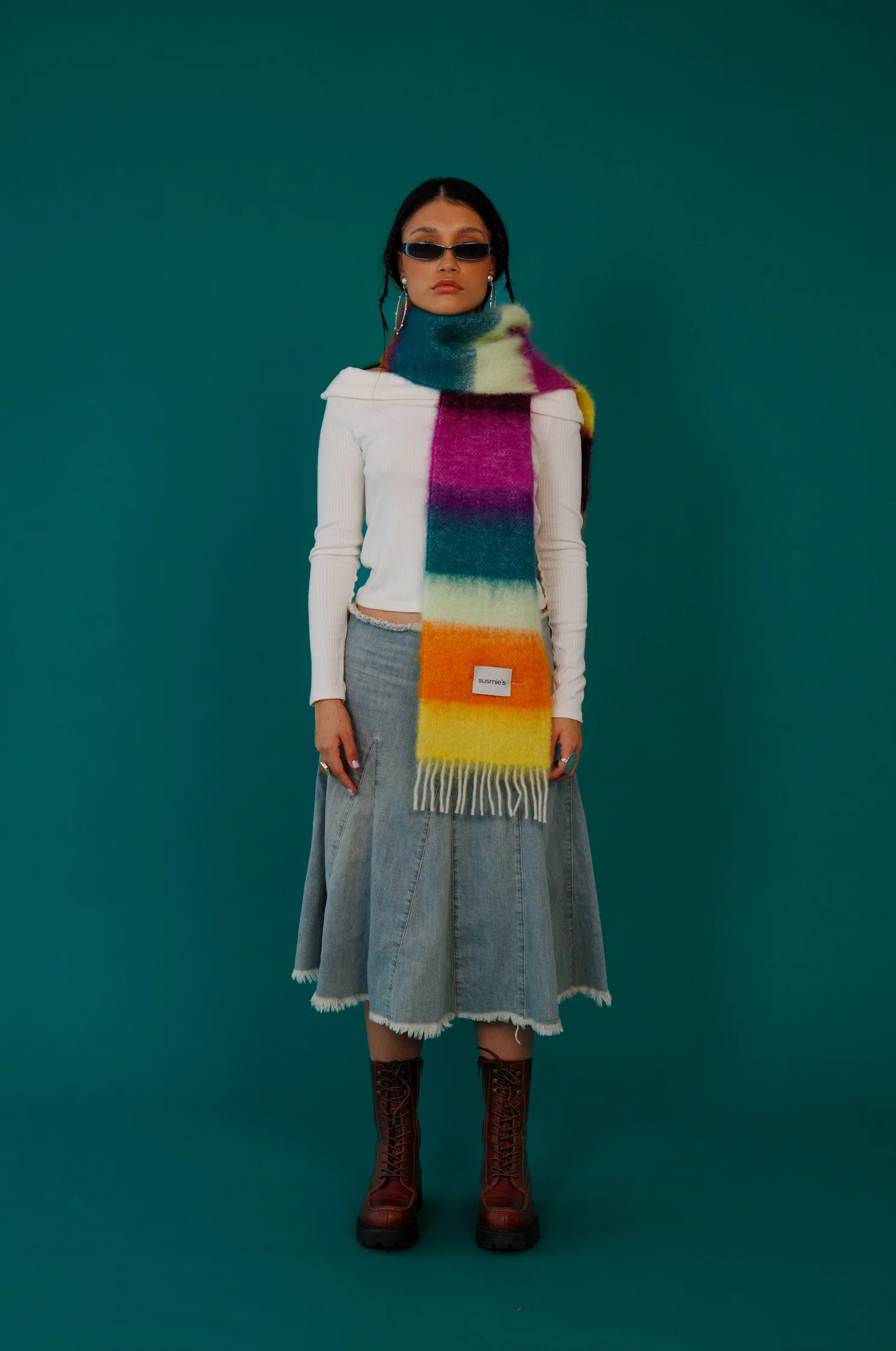 Does It Hurt Me? mohair and wool scarf