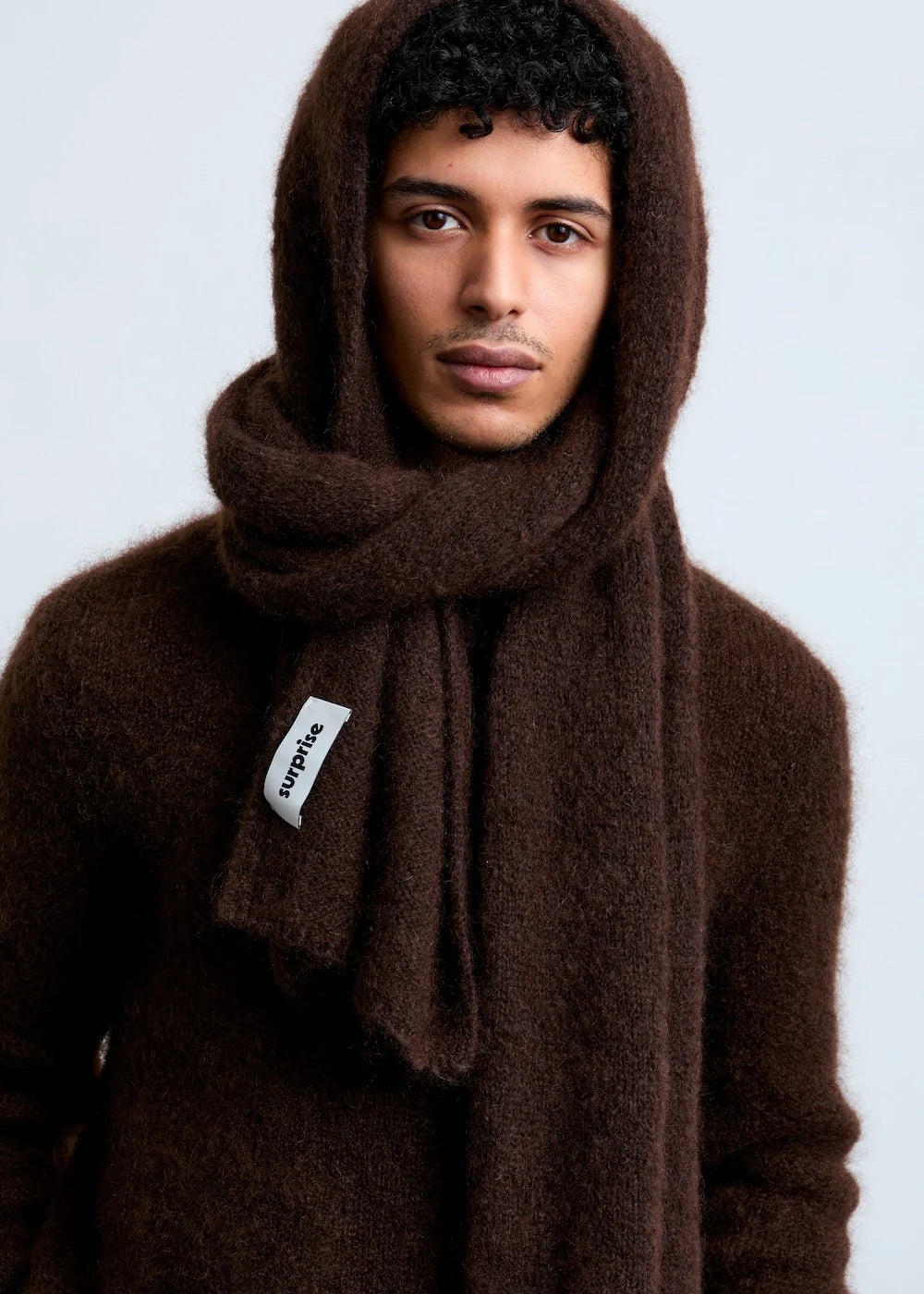 svetr z mohéru Sasha chocolate - unisex