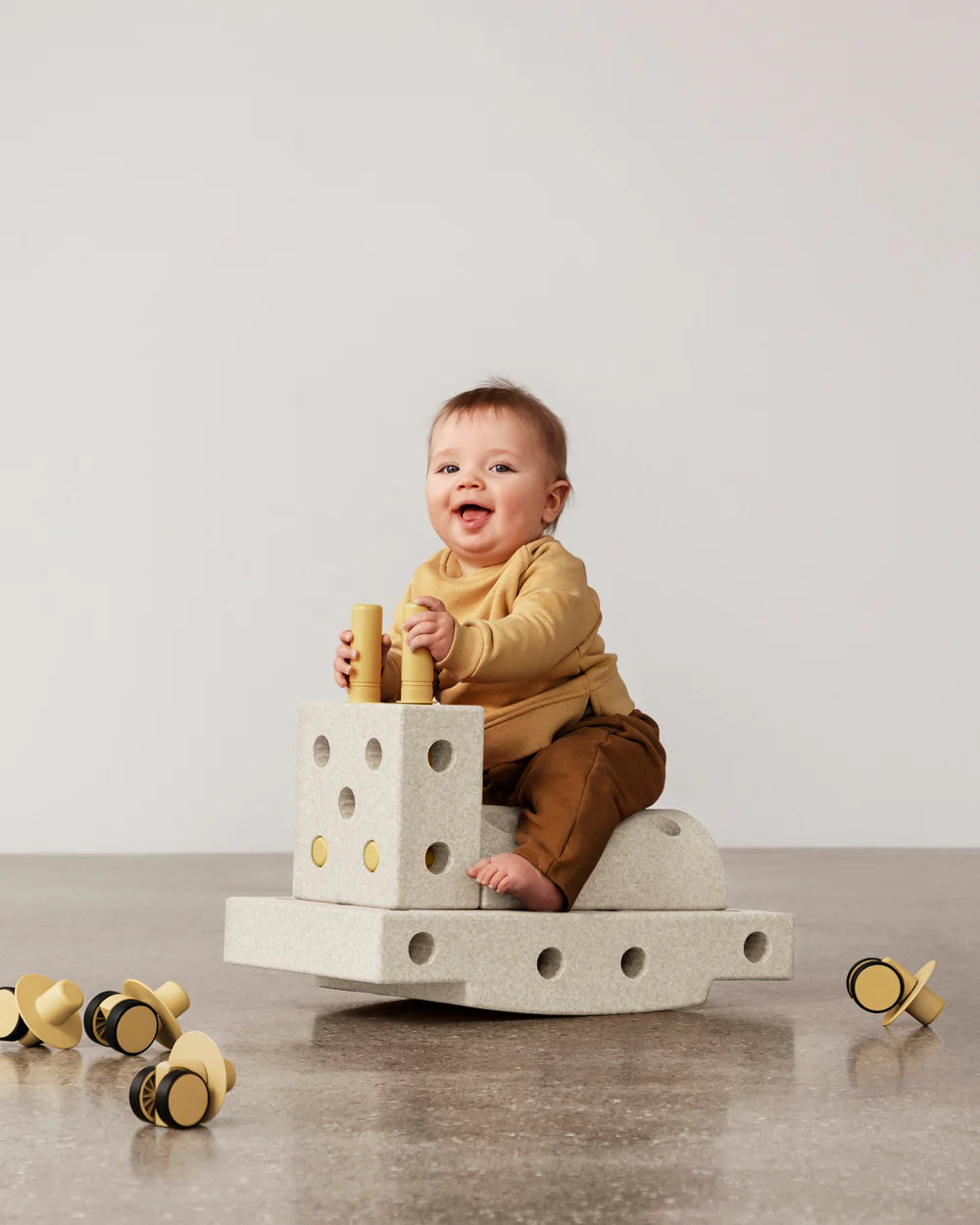 Modu stavebnice Curiosity Set - Sand Grey / Honey Yellow