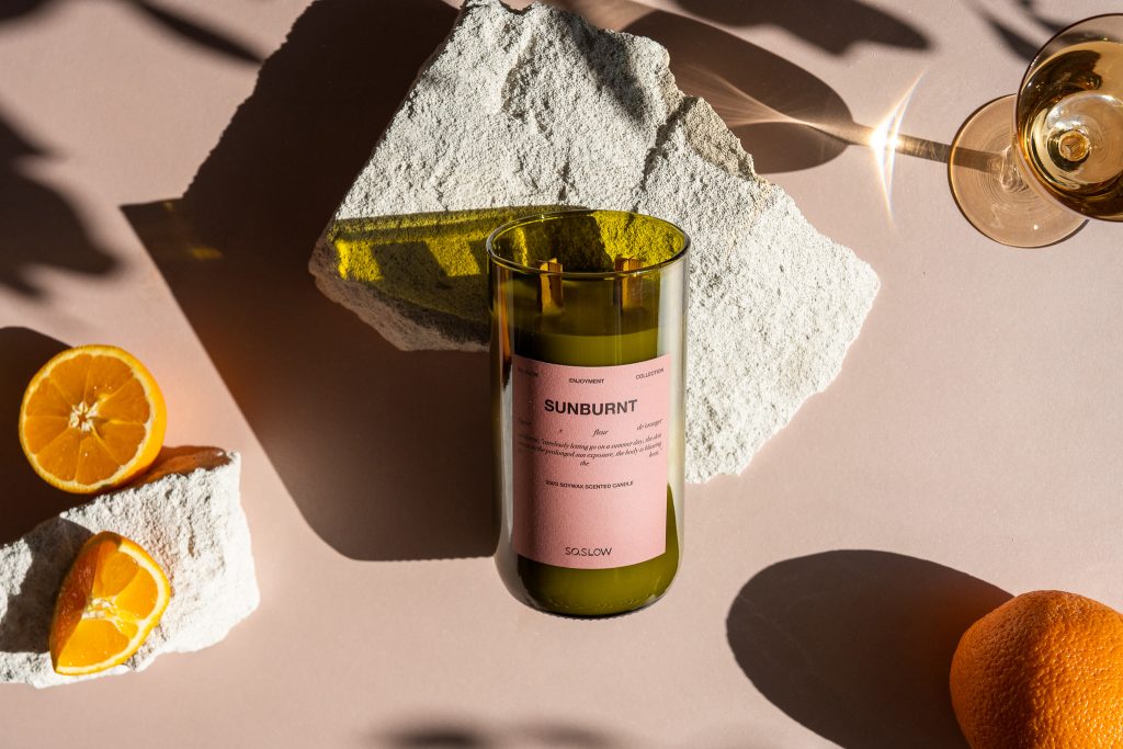 enjoyment sunburnt soy candle