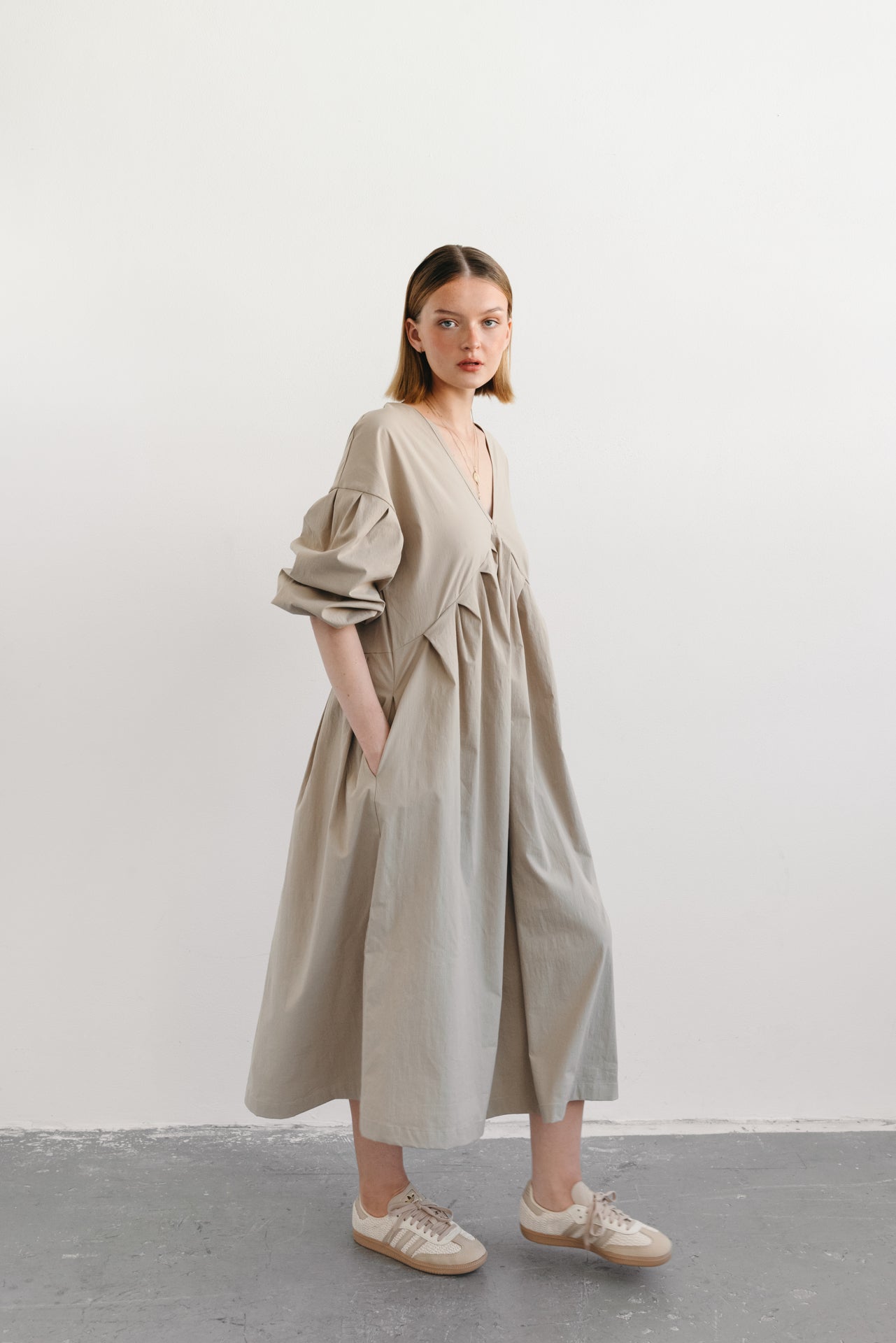 Alex beige dress