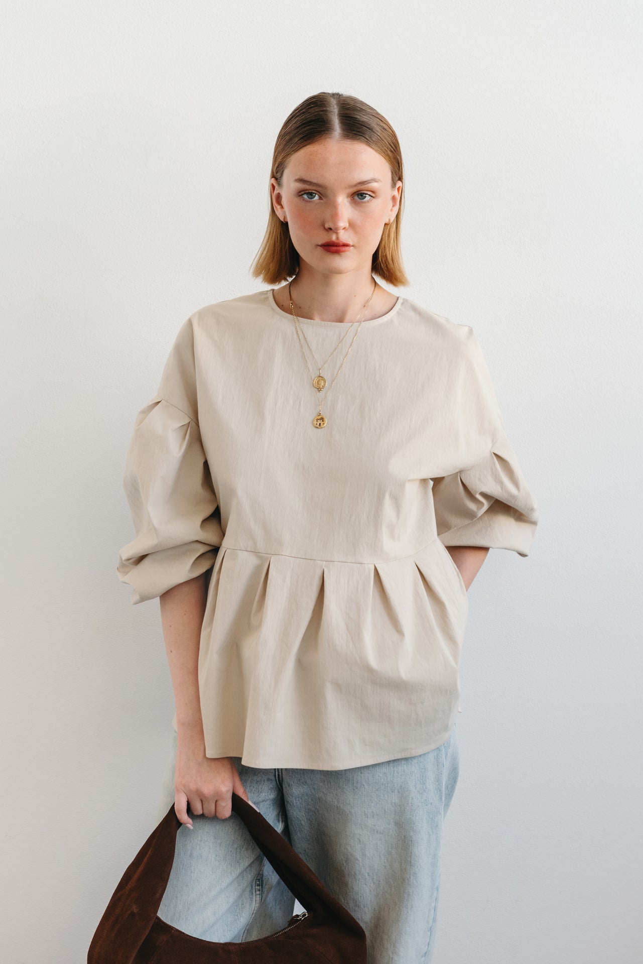 Peppa beige top
