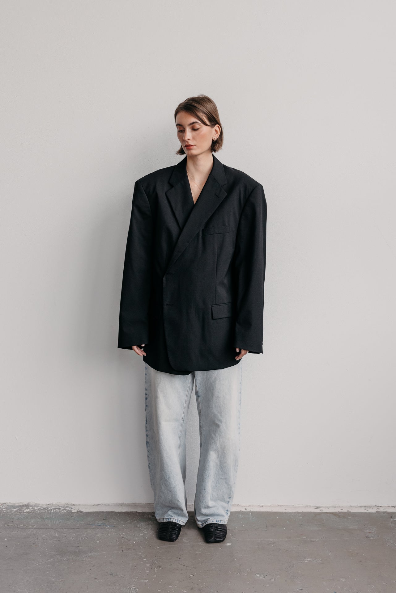 vintage sako maxi černé no. 07