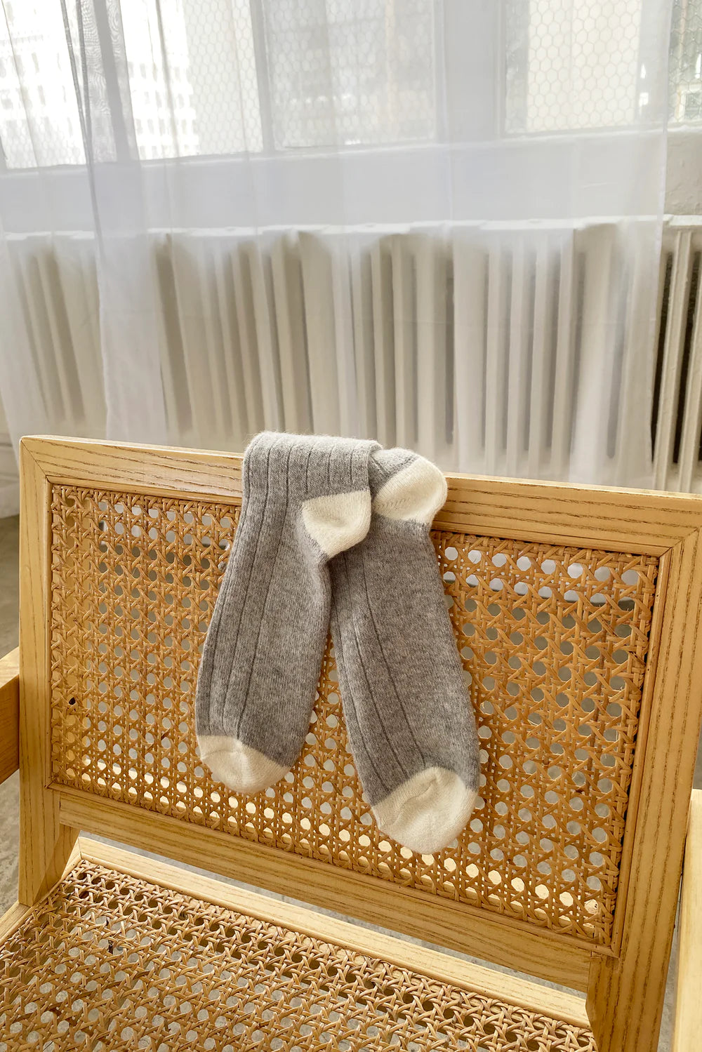 socks Classic Cashmere gray melange extended