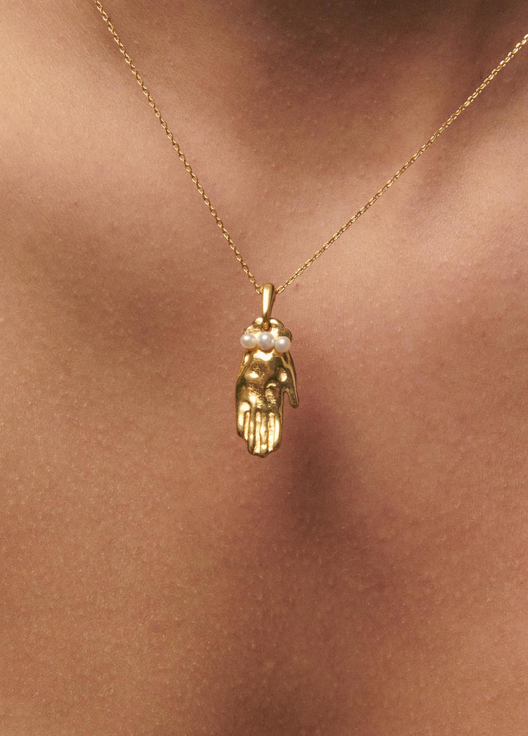 Fatima Necklace 18k Gold