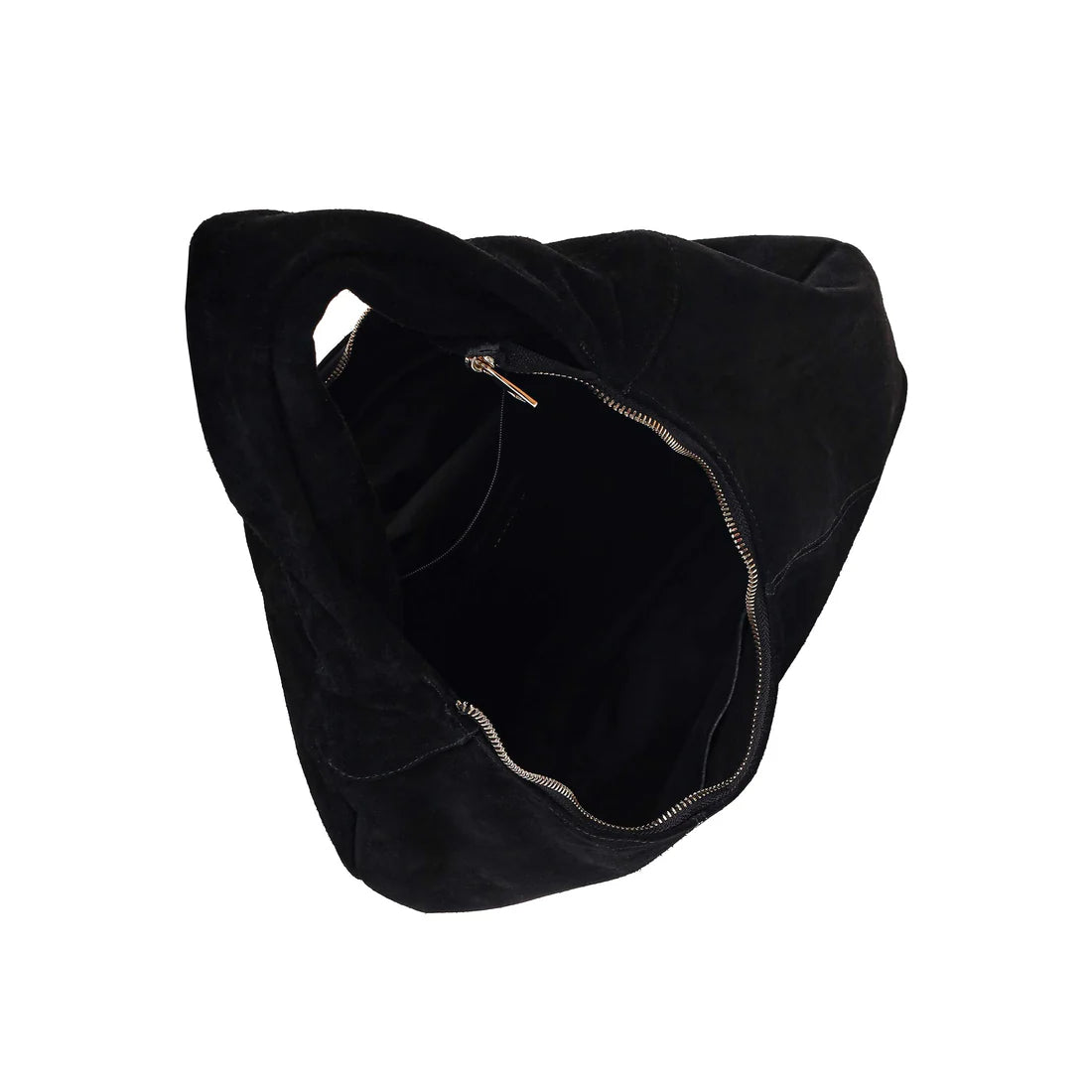 Gabi suede black handbag