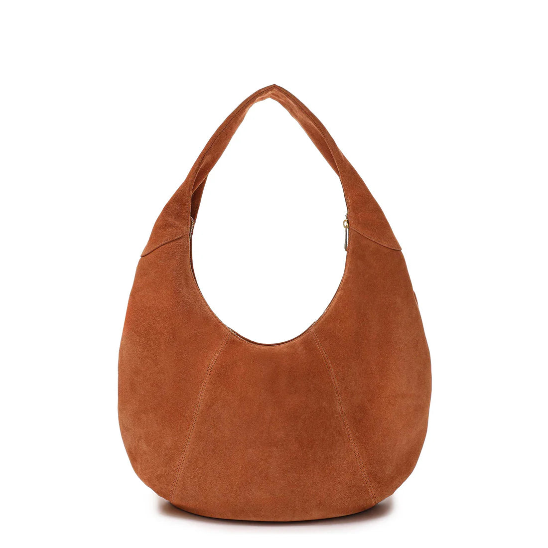 Gabi suede toffee handbag