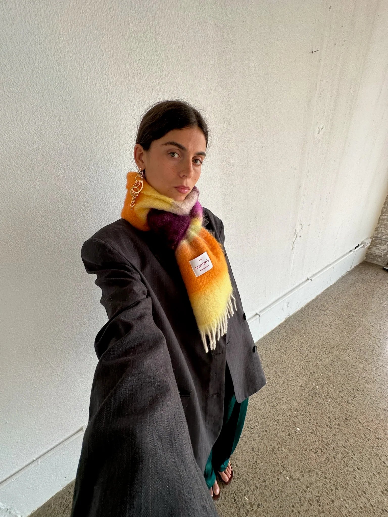 Does It Hurt Me? mohair and wool scarf