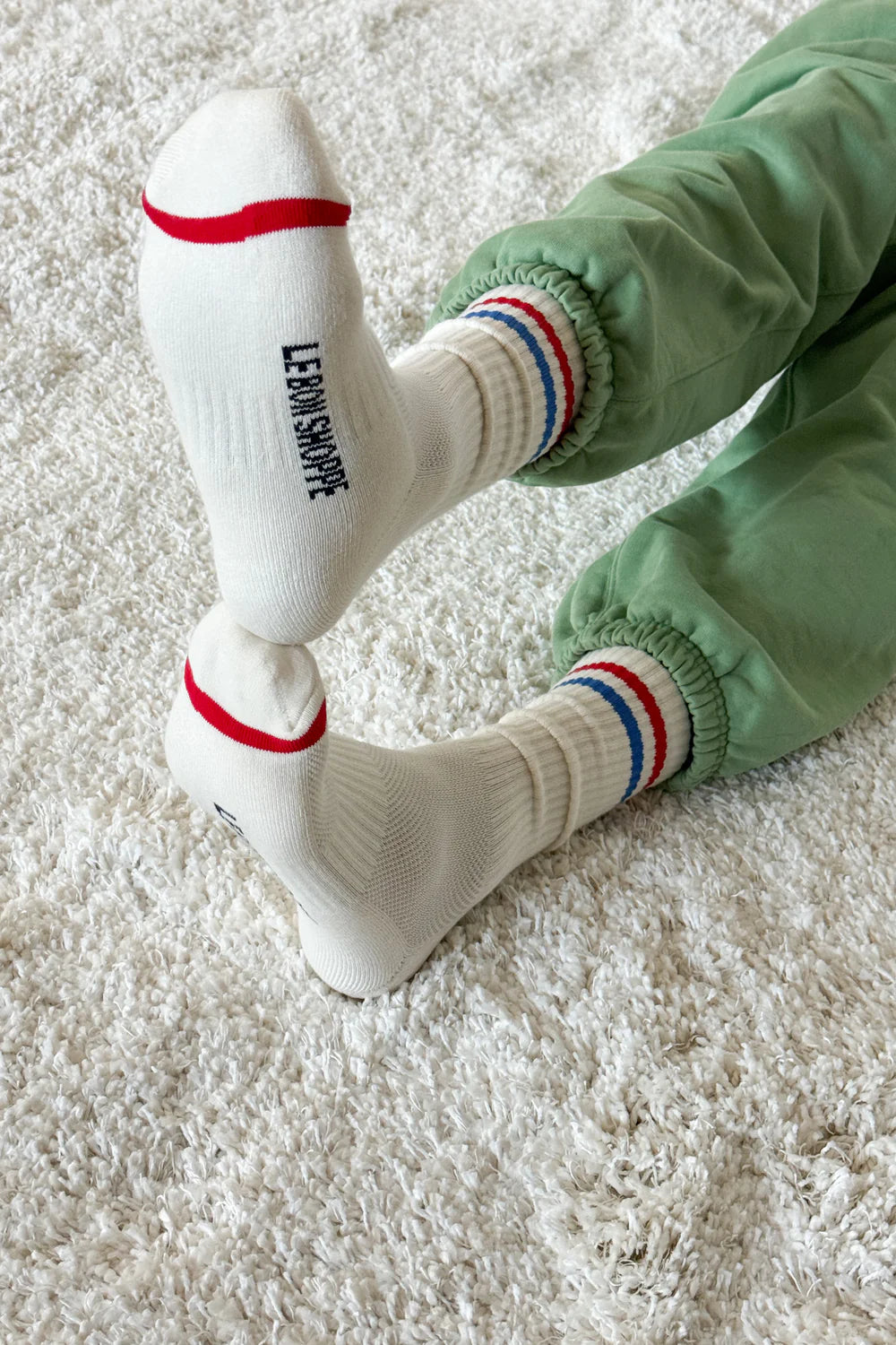 Boyfriend extended socks - Milk