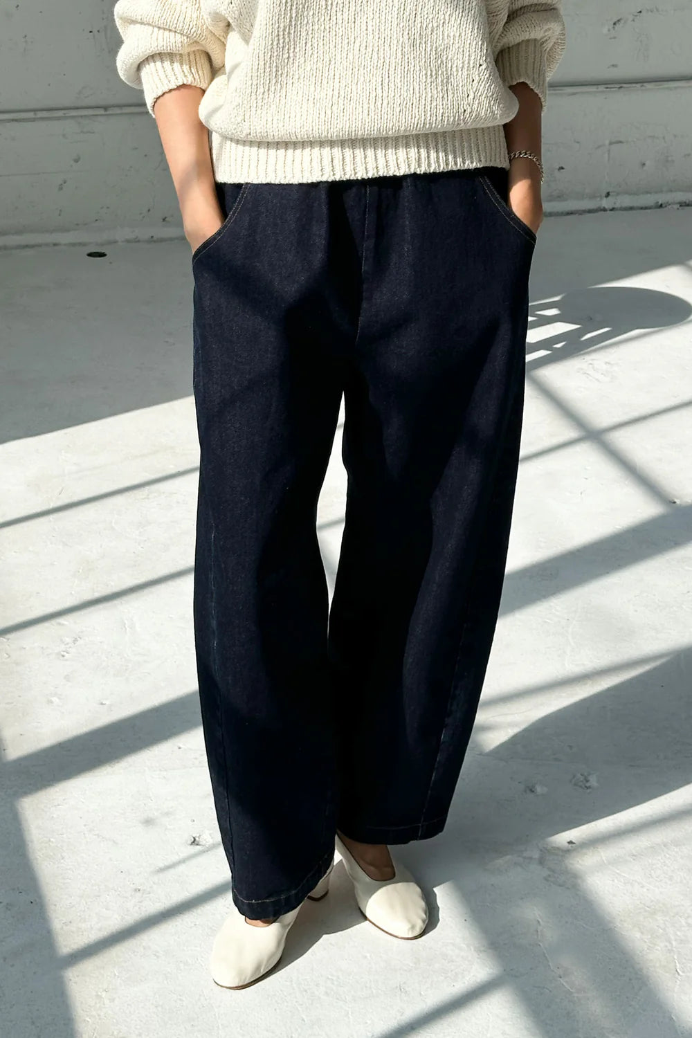 Arc raw denim pants