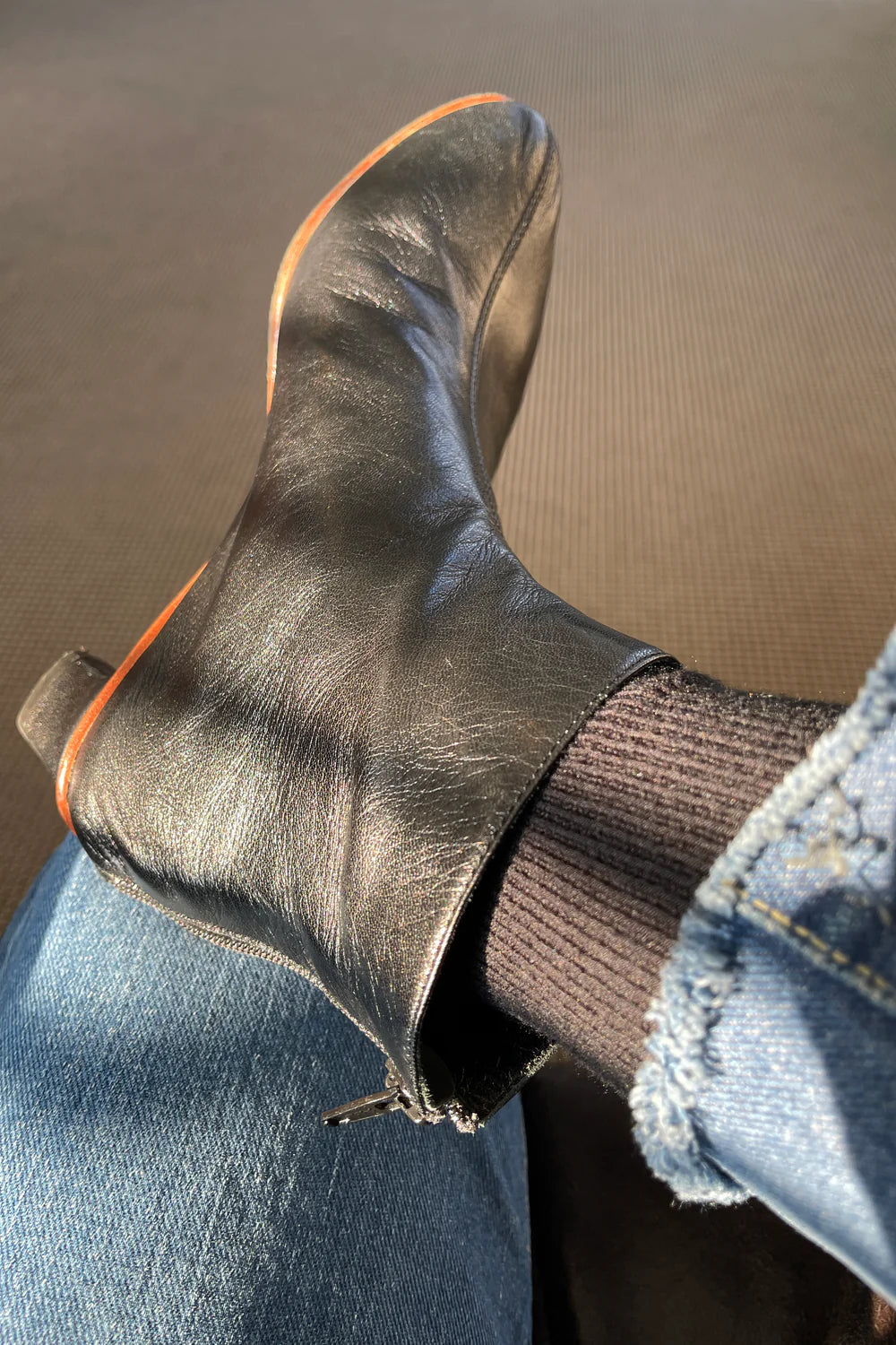 high socks Trouser black