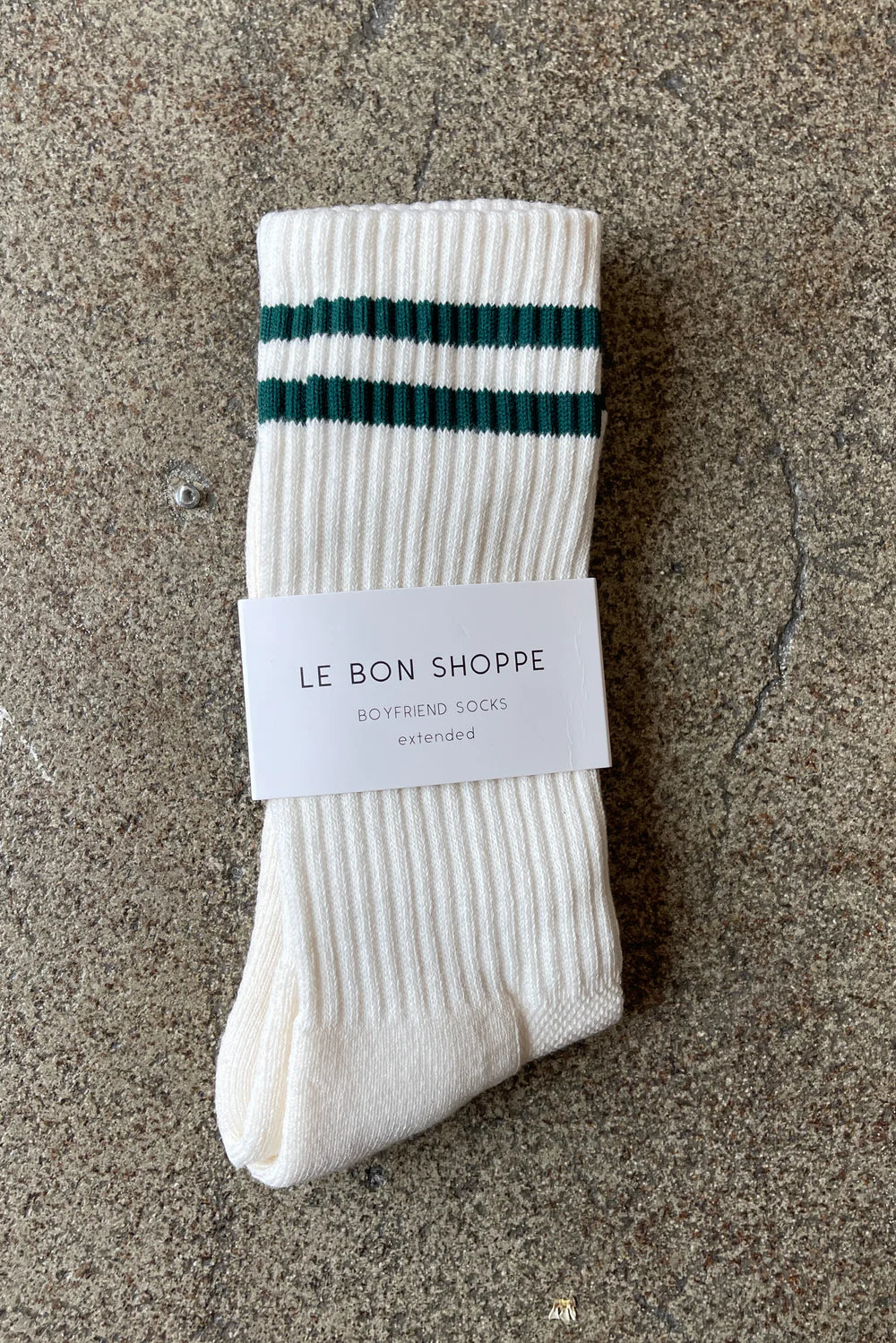 Boyfriend extended socks - Parchment