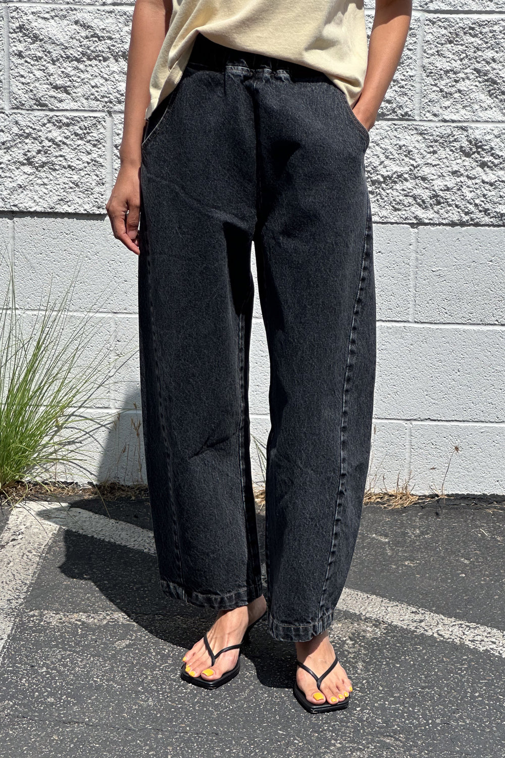 Arc black denim pants