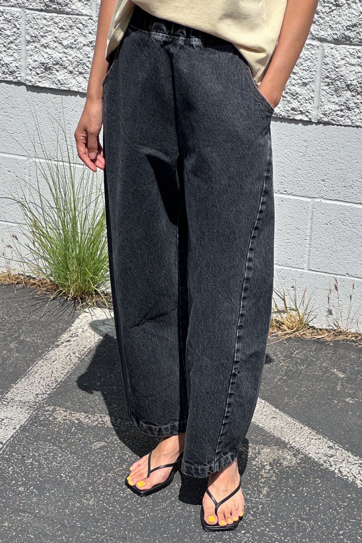 Arc black denim pants