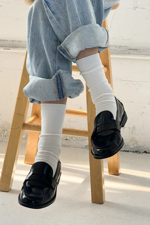 high socks Trouser classic white