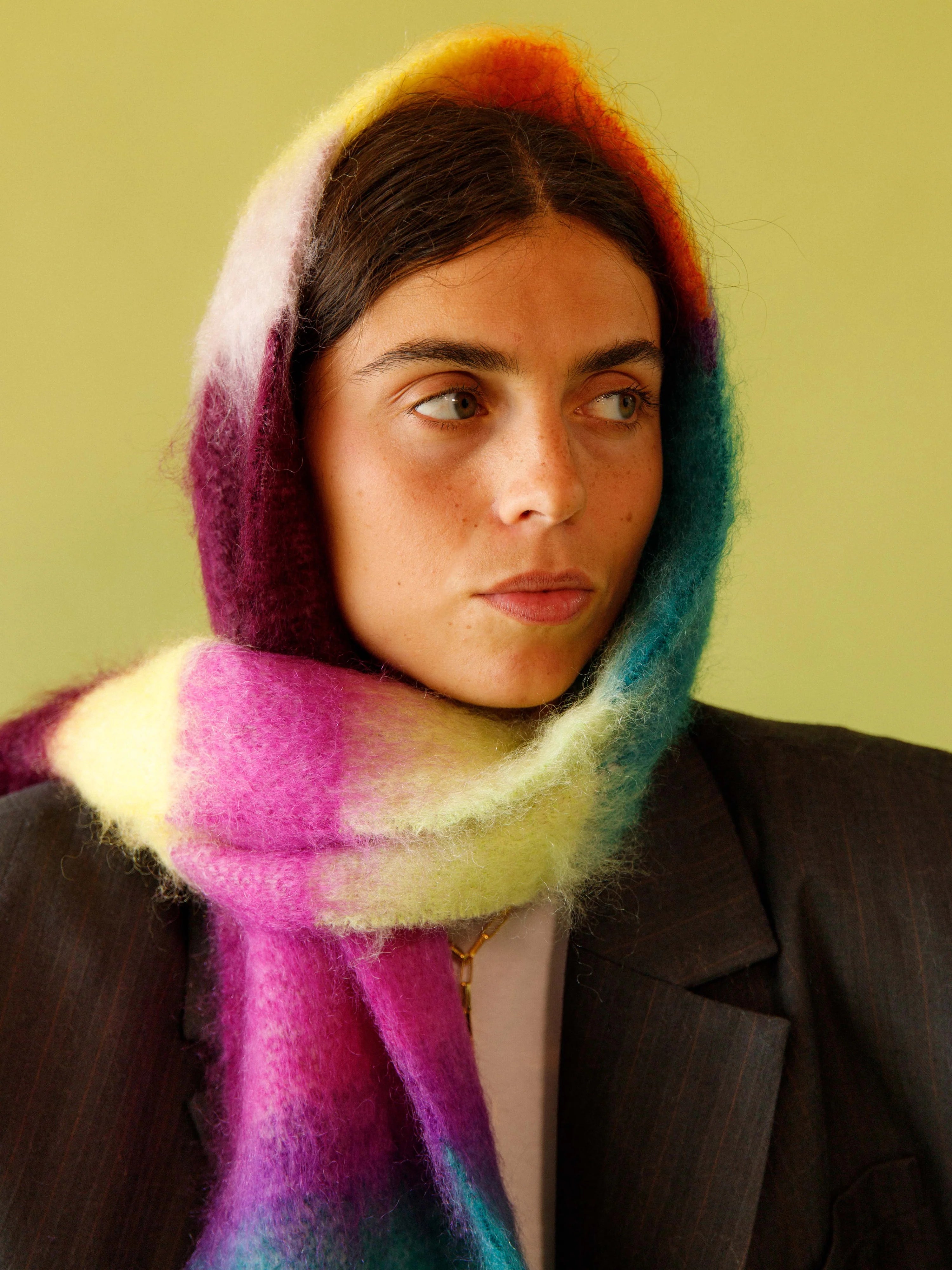 Does It Hurt Me? mohair and wool scarf