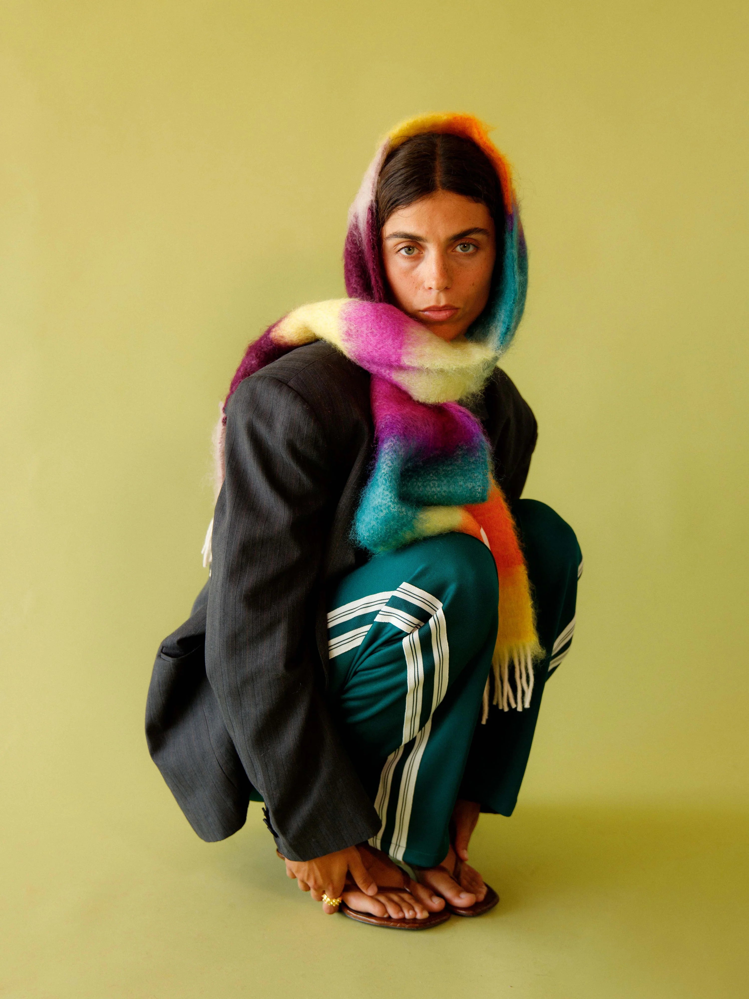 Does It Hurt Me? mohair and wool scarf
