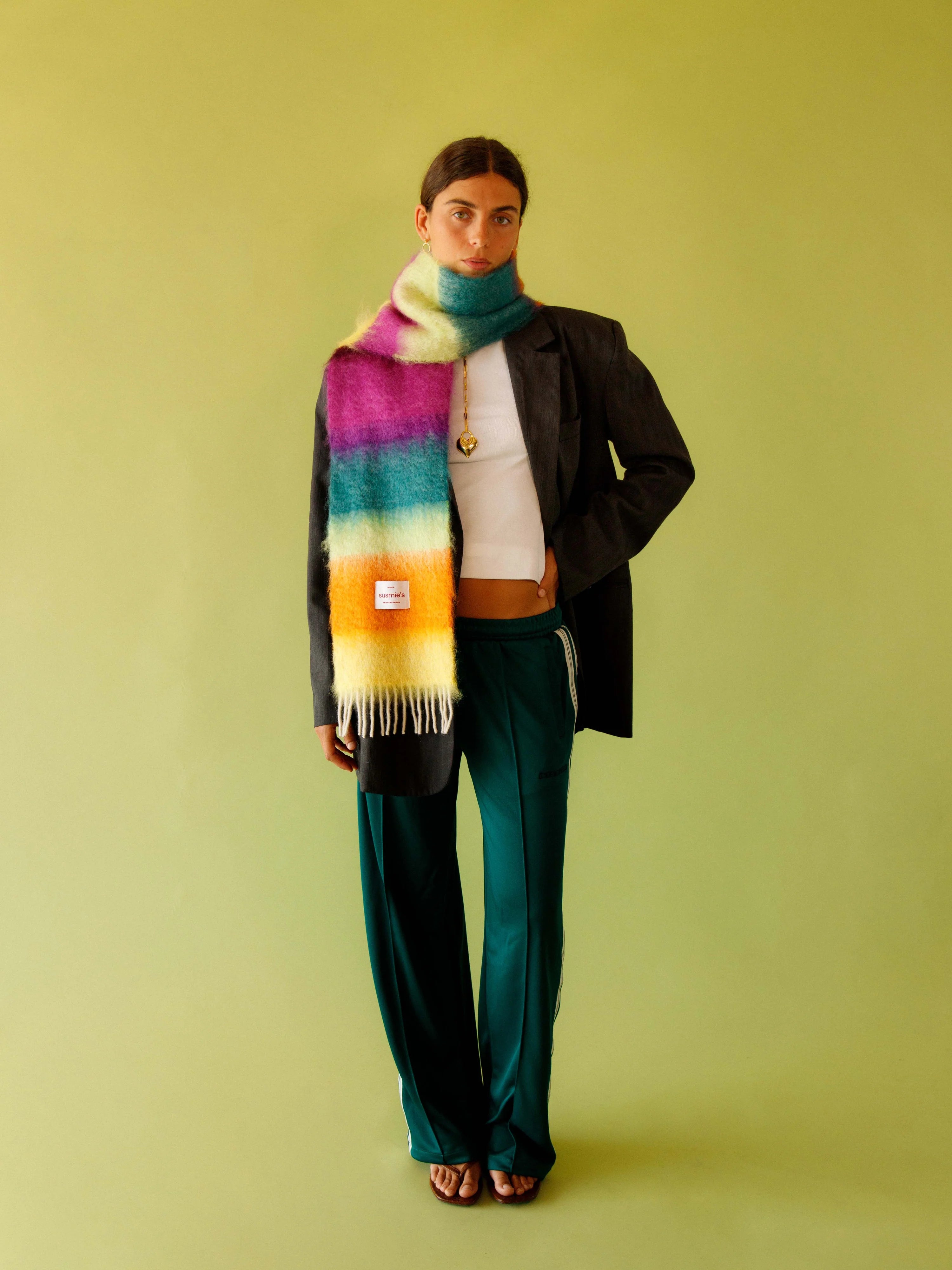 Does It Hurt Me? mohair and wool scarf