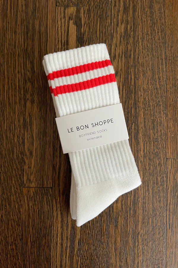 Boyfriend extended socks - Clean White