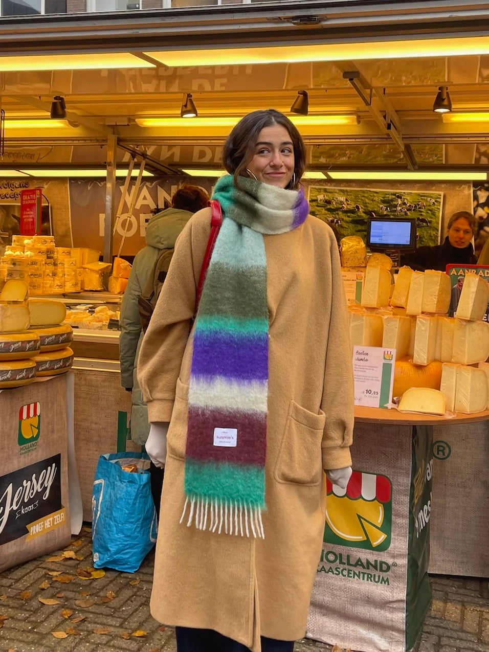 I Only See Him As a Friend mohair and wool scarf