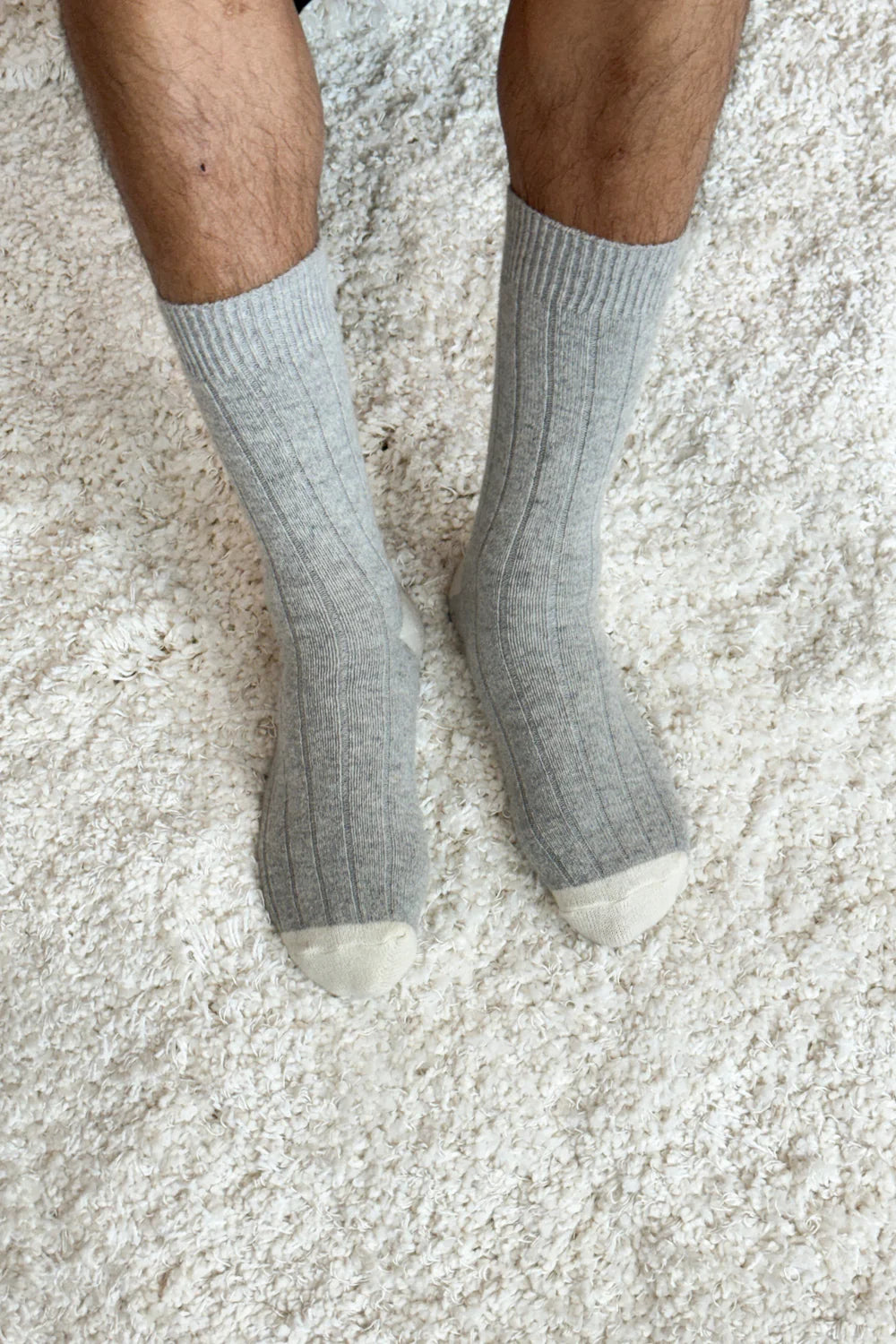 socks Classic Cashmere gray melange extended