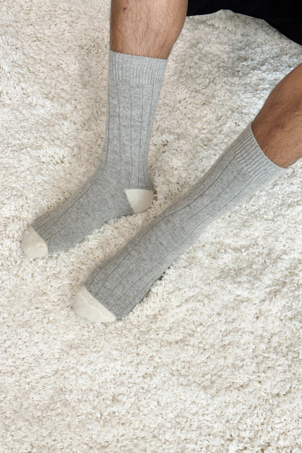 socks Classic Cashmere gray melange extended